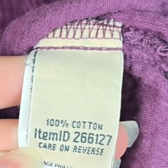 Vintage L.L. Bean Purple Corduroy Button Down Women's Small - Picture 4 of 6